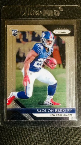 2018 Saquon Barkley Panini Prizm 202 Ny Giants Rookie.  Sharp