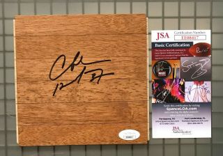 Charles Barkley Signed Hardwood Floorboard Floor Piece Autographed Jsa Hof
