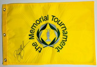 Bryson Dechambeau Signed Autograph The Memorial Golf Tournament Flag Proof