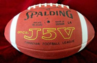 Spalding Official Grey Cup J5v Canadian Football League Ball Cfl Winnipeg