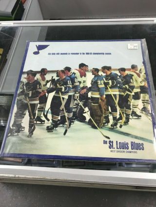 1968 - 69 St.  Louis Blues Western Division Champions Record Highlight By Dan Kelly