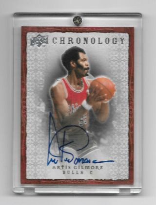 2007 - 08 Upper Deck Chronology Artis Gilmore 53 On Card Autograph Chicago Bulls