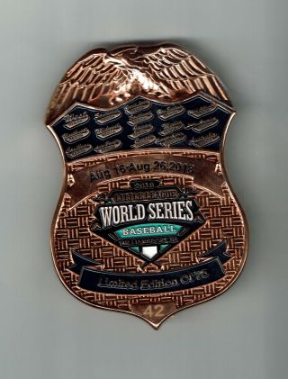 Little League Pins World Series Copper Badge 42 Out Of 75 Made 3 
