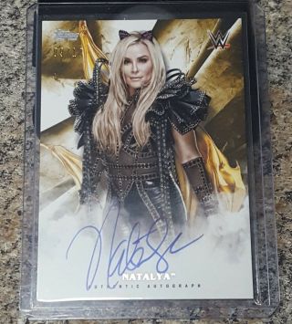 Natalya - 2019 Topps Wwe Undisputed Wrestling - Gold Parallel Auto 09/10