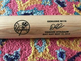 Didi Gregorius Yankee Stadium Bat Day (may 12,  2018) Louisville Slugger