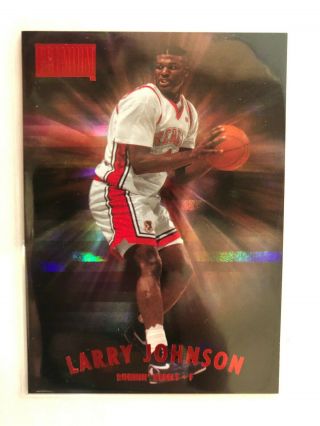 2013 - 14 Fleer Retro Star Rubies Insert Larry Johnson Card 140 Serial 