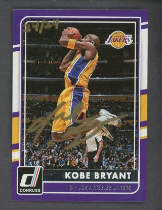 2015 - 16 Replay Donruss Kobe Bryant Lakers Signed Auto 24/24 W/ Stamp