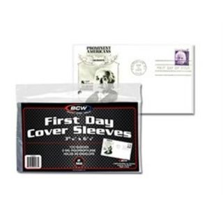 1 Pack Of 100 Bcw First Day Cover Sleeves Storage Protection - 3 15/16 " X 6 7/8 "