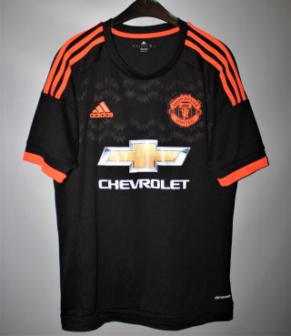 Manchester United England 2015/2016 Third Football Shirt Adidas Size S