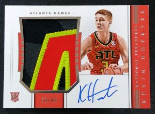 2018 - 19 National Treasures Rookie Rpa 125 Kevin Huerter Auto Patch Rc 33/49 Yg