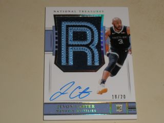 2018 - 19 National Treasures Fotl Rookie Patch Auto Rc Rpa Jevon Carter 18/20