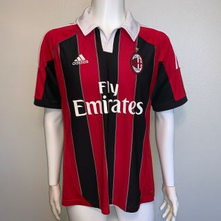 Adidas Ac Milan 2012/13 Home Soccer Jersey Authentic Men 