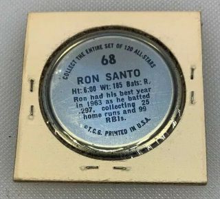 1964 Topps Baseball Coin 68 Ron Santo Chicago Cubs HOF 2