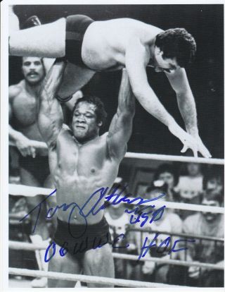 Wwe Wwf Wrestling Tony Atlas Autographed Signed 8x10 Photo