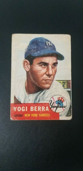 1953 Topps Yogi Berra 104 York Yankees Lower Grade