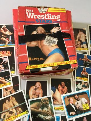 1985 Titan Sports - Topps WWF Trading Cards - 75,  Cards & 6 Stickers - 2