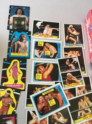 1985 Titan Sports - Topps WWF Trading Cards - 75,  Cards & 6 Stickers - 3