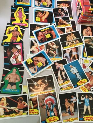 1985 Titan Sports - Topps WWF Trading Cards - 75,  Cards & 6 Stickers - 4