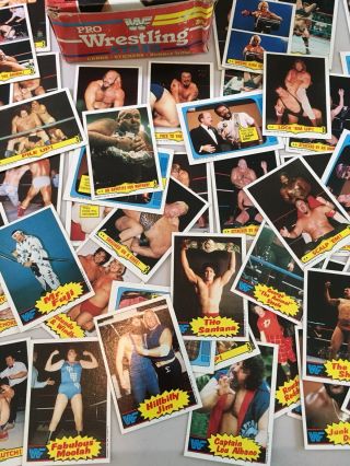 1985 Titan Sports - Topps WWF Trading Cards - 75,  Cards & 6 Stickers - 5