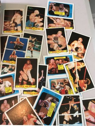 1985 Titan Sports - Topps WWF Trading Cards - 75,  Cards & 6 Stickers - 7