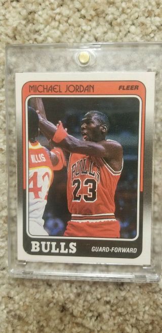 Michael Jordan 1988 - 1989 Fleer Chicago Bulls 17 Beckett Valued $50