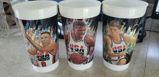 1992 USA Basketball Olympic Dream Team McDonalds Cups Set of 7 2