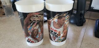 1992 USA Basketball Olympic Dream Team McDonalds Cups Set of 7 3