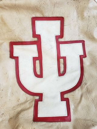 Vintage Indiana University IU hoosiers spare Tire Cover cream & crimson 2