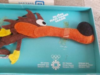 SARAJEVO WINTER OLYMPIC GAMES 1984 VUCKO hand made toy in packing 5