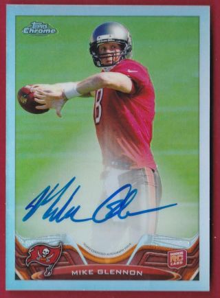 Mike Glennon Rc 2013 Topps Chrome Refractor Auto 87/150 Autograph Rookie