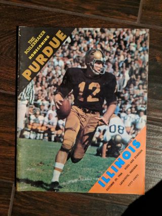 College Football Program For Purdue Vs Lllinois 1966 - 10 - 29 At Ross - Ade