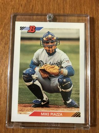 1992 Bowman Mike Piazza Los Angeles Dodgers 461 Rookie Card