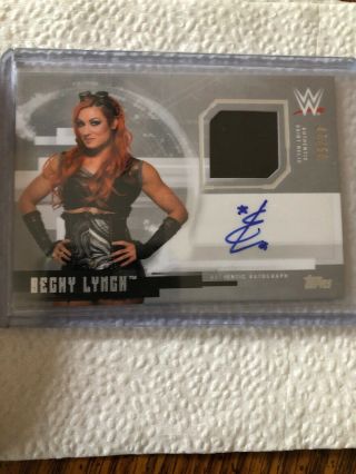 2017 Topps Wwe Undisputed Auto Relic Becky Lynch 47/50 The Man