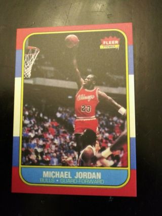1986 - 1987 Fleer Michael Jordan Chicago Bulls 57  Rp