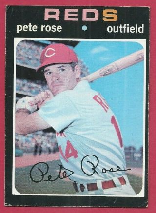 1971 Topps Baseball Card 100 Pete Rose - Cincinnati Reds - Pete Rose