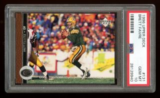 1996 Upper Deck - Brett Favre - Card 131 - Psa 10 Gem - Green Bay Packers