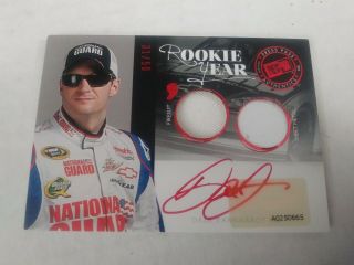 Dale Earnhardt Jr 2012 Press Pass Redline Rookie Year Red Dual Relic Auto 31/50