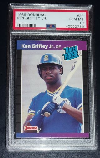 1989 Donruss Ken Griffey Jr.  Rookie Psa 10 Gem 33 Card See Others