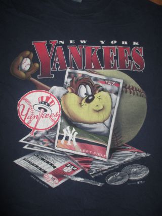 Vintage 1997 York Yankees Taz Tasmanian Devil (xl) T - Shirt