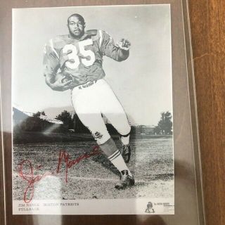 Jim Nance Signed Small Picture Patriots Afl