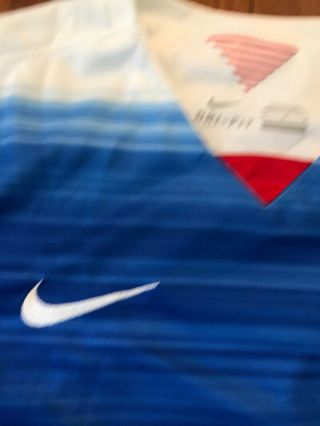 Women ' s Nike Dri - Fit Team USA 2015 Away Soccer Jersey Red White Blue Large 3