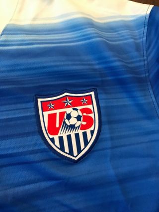 Women ' s Nike Dri - Fit Team USA 2015 Away Soccer Jersey Red White Blue Large 5