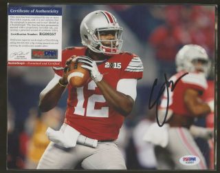 Cardale Jones Ohio State Signed 8x10 Photo Auto Psa/dna Rookie Graph 1