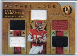 2019 Panini Gold Standard Patrick Mahomes Mother Lode Relic Patch 5x 56/149