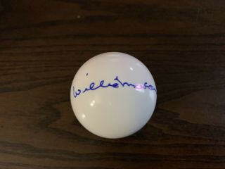 Willie Mosconi Signed Pool Ball Cue Ball Autographed Auto Jsa