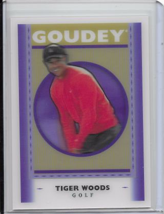 2019 Upper Deck Goodwin Champions Tiger Woods Goudey 3 - D Lenticular Sp Gl5