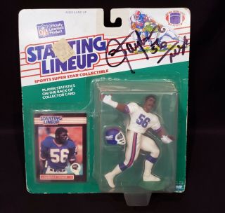Lawrence Taylor Lt Autographed 1989 Starting Lineup Slu | Ny Giants Hof 1999