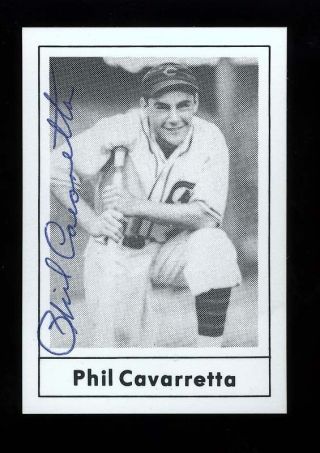 Autographed Signed Phil Cavarretta 1978 Grand Slam 19 Cubs W/coa - Died 2011