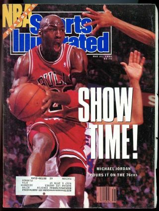 Si: Sports Illustrated May 21,  1990 Show Time Michael Jordan Chicago Bulls Vg