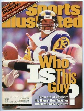 Si: Sports Illustrated October 18,  1999 Who Is This Guy?: Kurt Warner,  Rams,  Vg